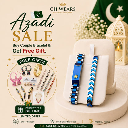 Buy a Couple Bracelet Set & Get a FREE Gift 🎁 | Premium Stainless Steel