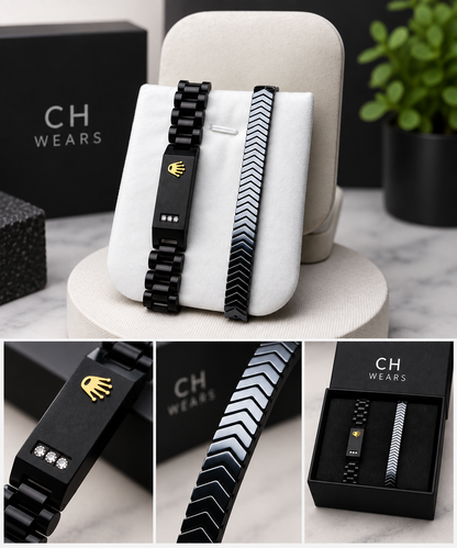 CH Wears – His & Hers Signature Bracelet Set-couple bracelet