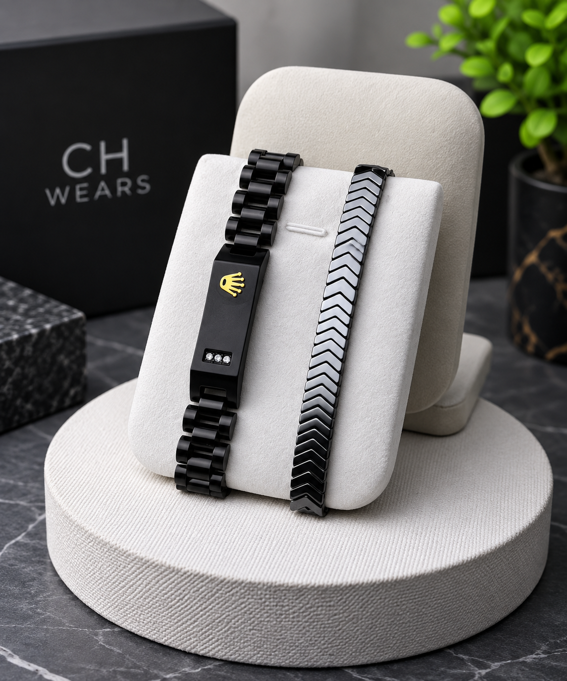 CH Wears – His & Hers Signature Bracelet Set-couple bracelet