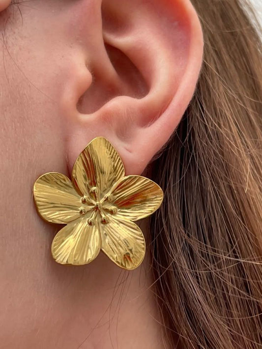 Cute Flower Stud Earrings – Korean Style Jewelry