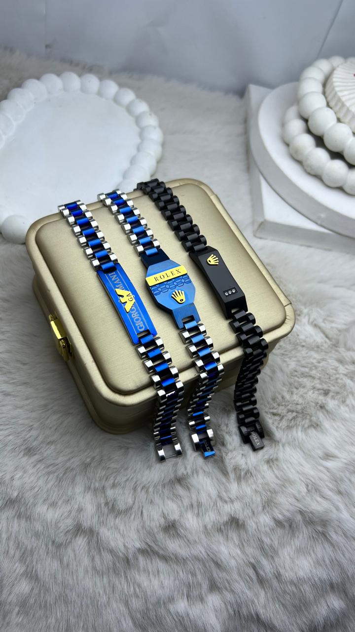 Couple Bracelet Luxury Stainless Steel Set