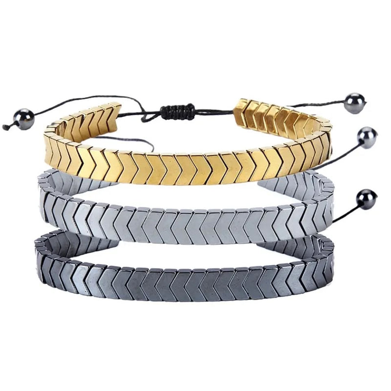 Luxury Women's Stainless Steel Stone Bracelet | Elegant Adjustable Bracelet for Girls