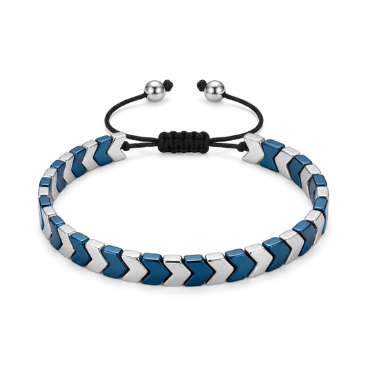 Luxury Women's Stainless Steel Stone Bracelet | Elegant Adjustable Bracelet for Girls