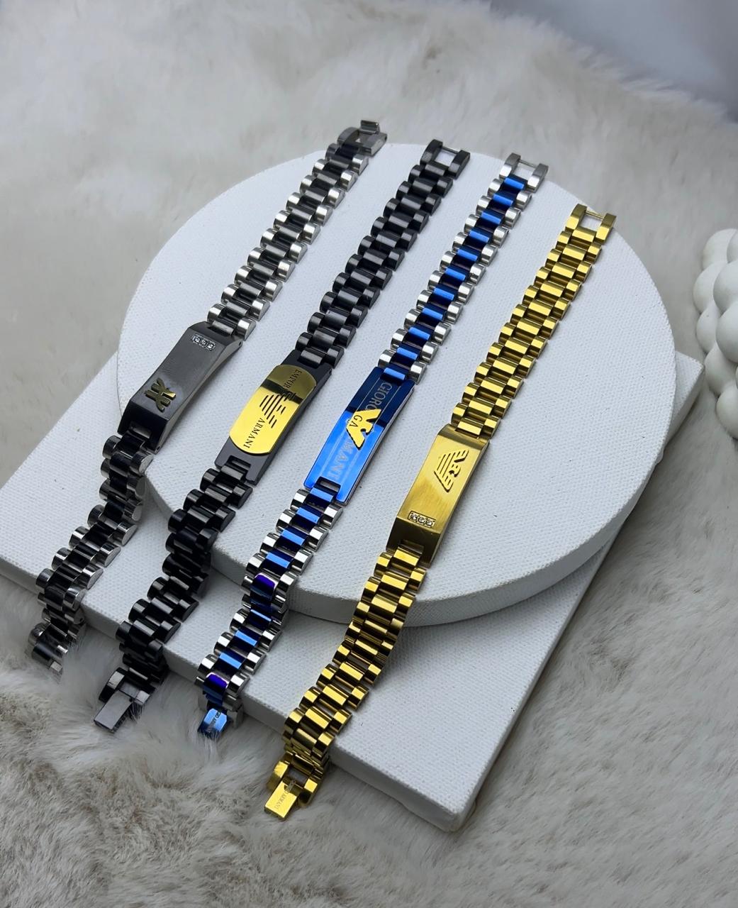 Luxury Men's Stainless Steel Bracelet | Premium Adjustable Chain Bracelet