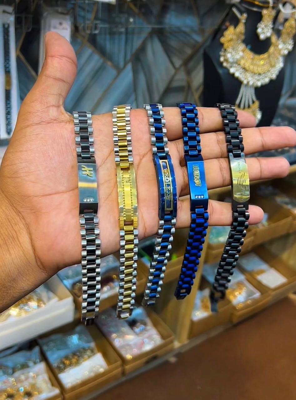 Luxury Men's Stainless Steel Bracelet | Premium Adjustable Chain Bracelet