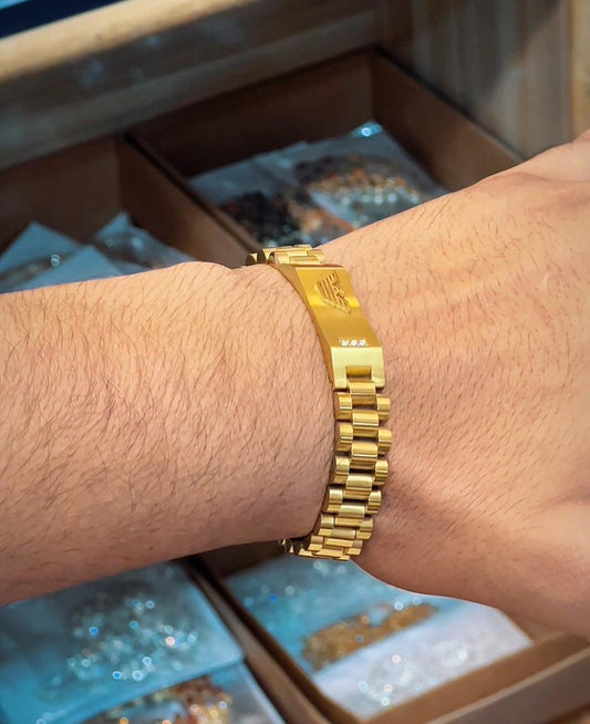 Luxury Men's Stainless Steel Bracelet | Premium Adjustable Chain Bracelet